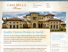 Tablet Screenshot of casabellahomesonline.com